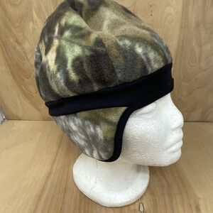 Cabelas Polartek Watch Cap Camo One Size Vintage Fleece USA Camouflage Hunting